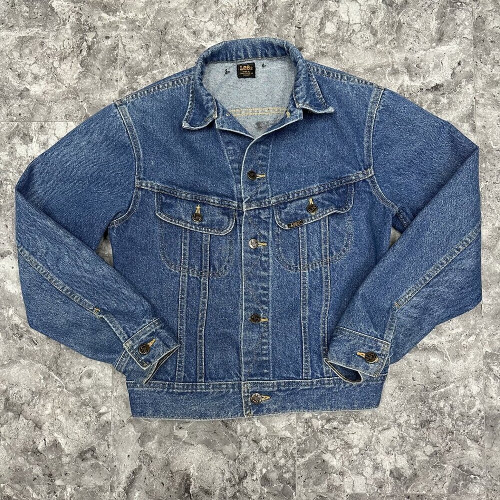 Vintage Lee Denim Jean Jacket Size 16 Youth Girls Made In Canada
